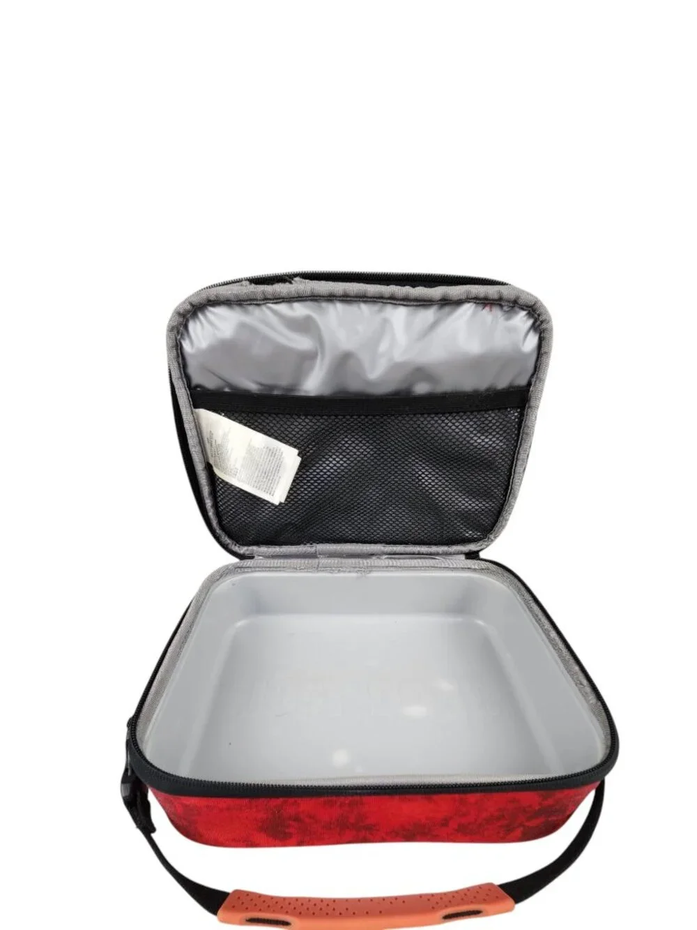 Nike Lunch Box Red Insulated Hardcase Zip Pouch Back to School